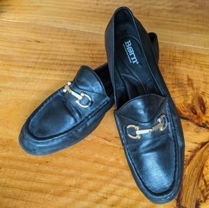 Leather loafers
